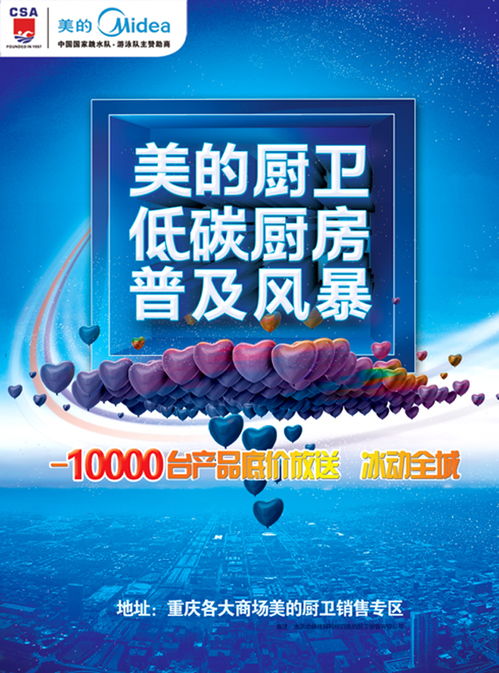 美的廚衛廚房廣告設計模板 智享生活，悅動廚房